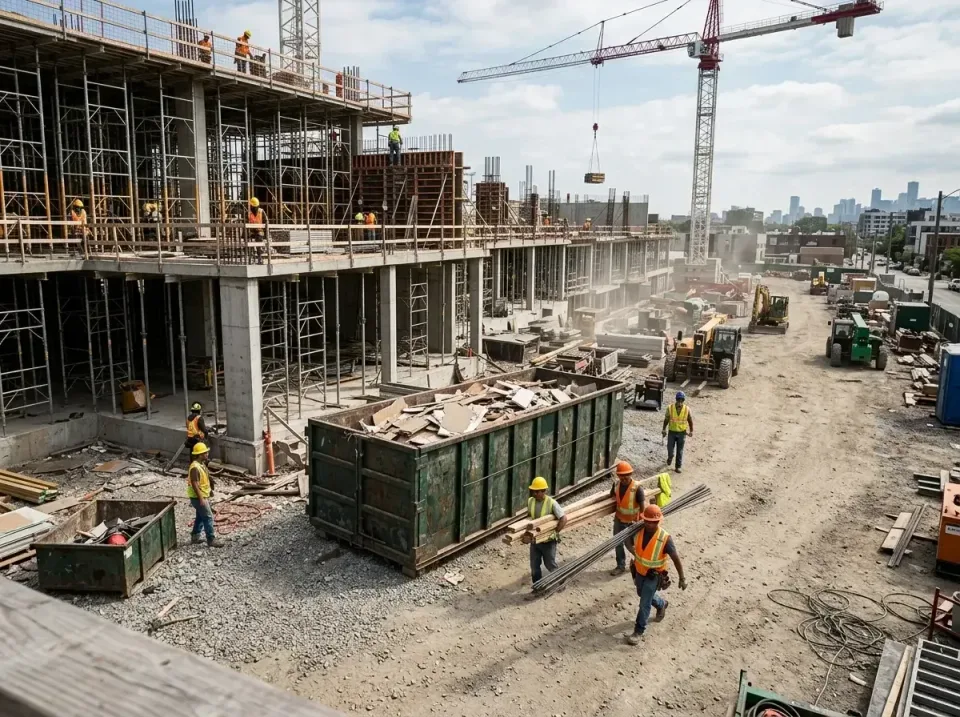commercial-construction-site-w-002 — frequently asked questions, Low Cost Construction Dumpster Rental in Litchfield, MN